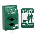 POCHAR Aluminum Outdoor Dog Bag Dispenser with Pick Up Sign for Pet Waste | Rust-Proof Wall-Mounted Poop Bag Dispenser for Dog Waste, Includes Lock & Mounting Hardware by POCHAR-FactoryDirectCustomizedProducts