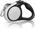 Heavy Duty Retractable Dog Leash-16ft Strong & Durable Walking Leash for S to L Dogs up to 45/115 lbs, Upgraded Lock System, Non Slip Grip, Tangle Free (Grey, Medium-Large Sized) by MEEGOOD