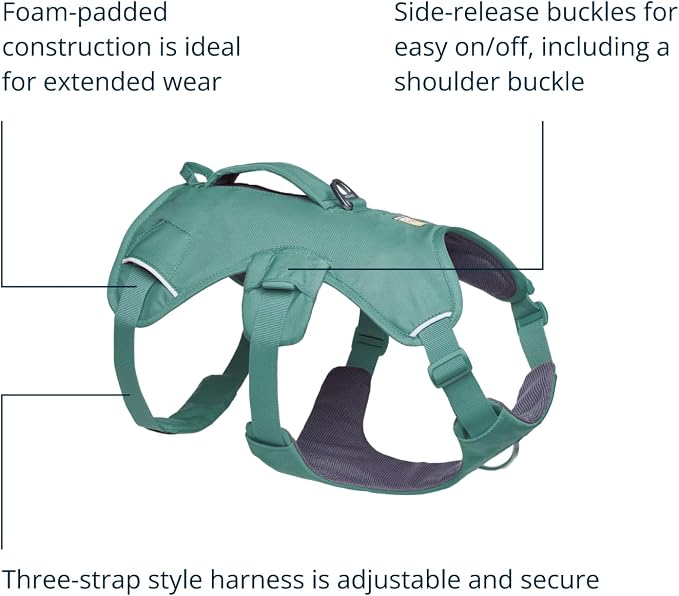 Ruffwear, Web Master, Multi-Use Support Dog Harness, Hiking and Trail Running, Service and Working, Everyday Wear, River Rock Green, Large/X-Large - Image 5