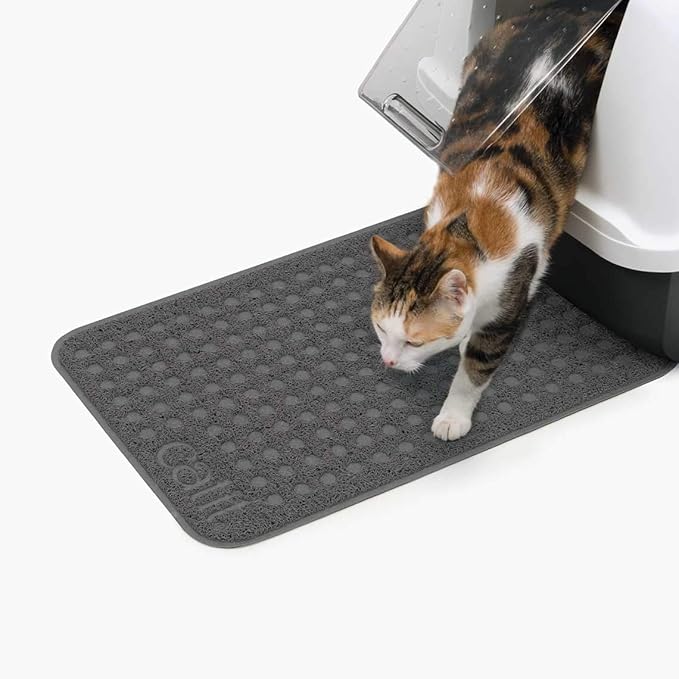 Catit Cat Litter Mat Rectangle Non-Slip Litter Trapping Mat Soft | Comfortable, Easy to Clean for All Cat Litter Types, Small - Image 7