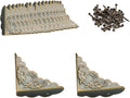 40 Pcs Metal Furniture Corner Protector,Antique Decorative Corner for Jewelry Box,for Storage Box Jewelry Case Cabinet Wooden Chest Etc. (Antique Bronze) by RFORPLY