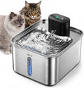 Wireless Cat Water Fountain, 108oz/3L Pump-Free Ultra-Quiet Pet Water Dispenser, Stainless Steel with Multi-Layer Filtration, 3 Smart Modes & Motion Sensor,Automatic Drinking Fountain for Cats Dogs by Zellar