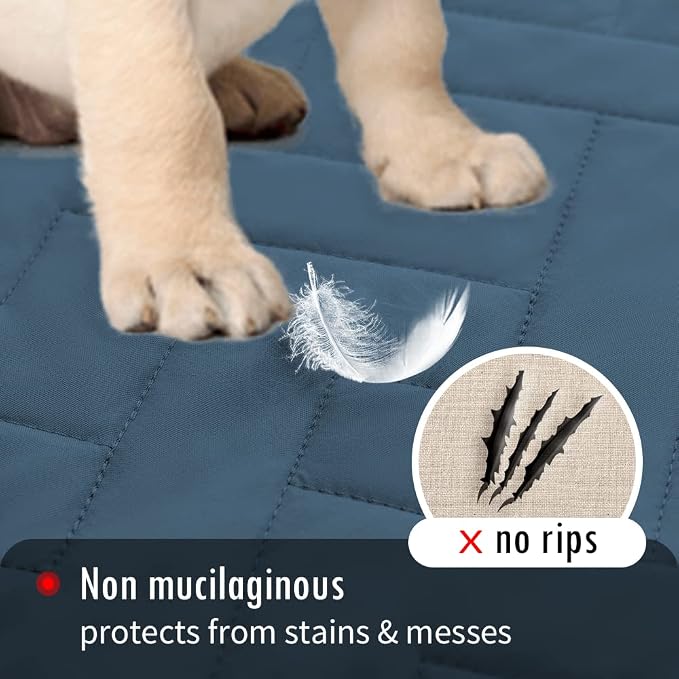 fuguitex Waterproof Dog Bed Cover Couch Cover for Pet Anti-Slip Cat Mat Pet Pad Blanket for Sofa Chair Recliner Bed Furniture Protrctor - Image 4