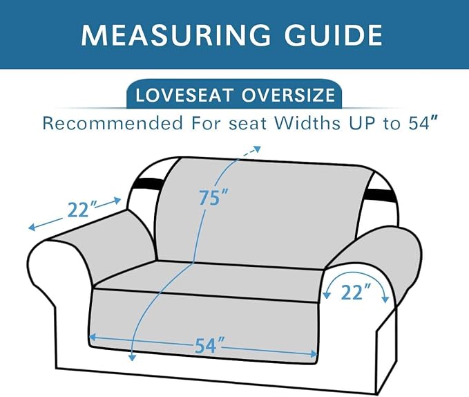 H.VERSAILTEX Reversible Loveseat Couch Cover for 2 Cushion Couch Water Resistant Furniture Protector for Pets Durable Large Cushion Protector with Elastic Strap(Oversized Loveseat, Desert Sage/Beige) - Image 2
