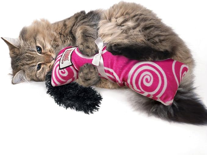 KONG Kickeroo Swirl Cat Toy – Plush with Crinkle Sound, Soft Catnip Toy for Indoor Cats – Assorted Colors - Image 2