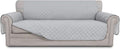 Easy-Going Reversible Couch Cover for 3 Cushion Couch Sofa Cover for Dogs Water Resistant Furniture Protector Cover with Foam Sticks Elastic Straps for Pet Cat (Sofa, Light Gray/Light Gray) | Large, Washable Slipcover For Dogs, Water Resistant Furnitur... by Easy-Going