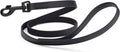 Dogline Biothane Waterproof Dog Leash Strong Coated Nylon Webbing with Black Hardware Odor-Proof Easy to Clean High Performance for Small or Large Dogs Made in USA 4 or 6 ft Lead, Black by Dogline