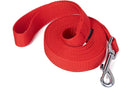 Strong Durable Nylon Dog Training Leash, 1 Inch Wide Traction Rope, 6 ft 10ft 15ft Long, for Small and Medium Dog (Red, 10 Feet) by Siumouhoi