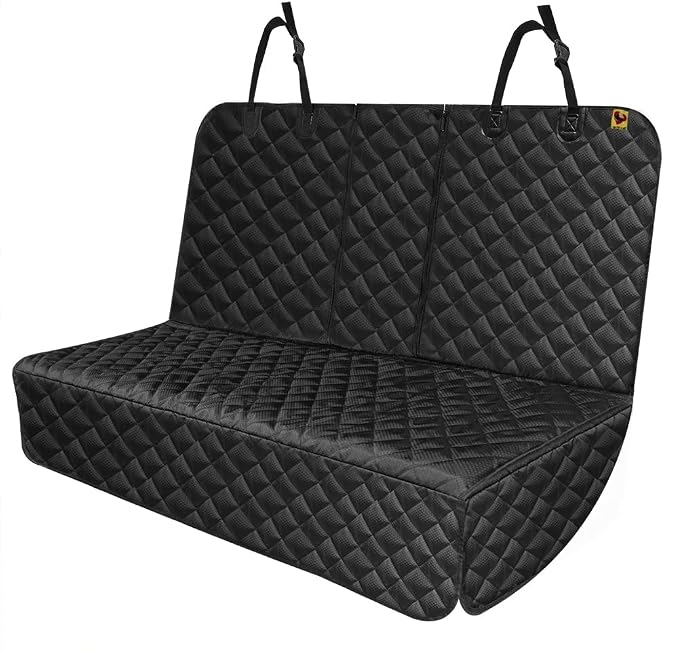 Bark Lover Dog Car Seat Cover for Back Seat, Upgraded Thickened Matte Fabric, Waterproof Car Seat Protector, Non-Slip Backseat Cover for Dogs in Car, Armrest Compatible, Fits Most Cars SUVs & Trucks - Image 9