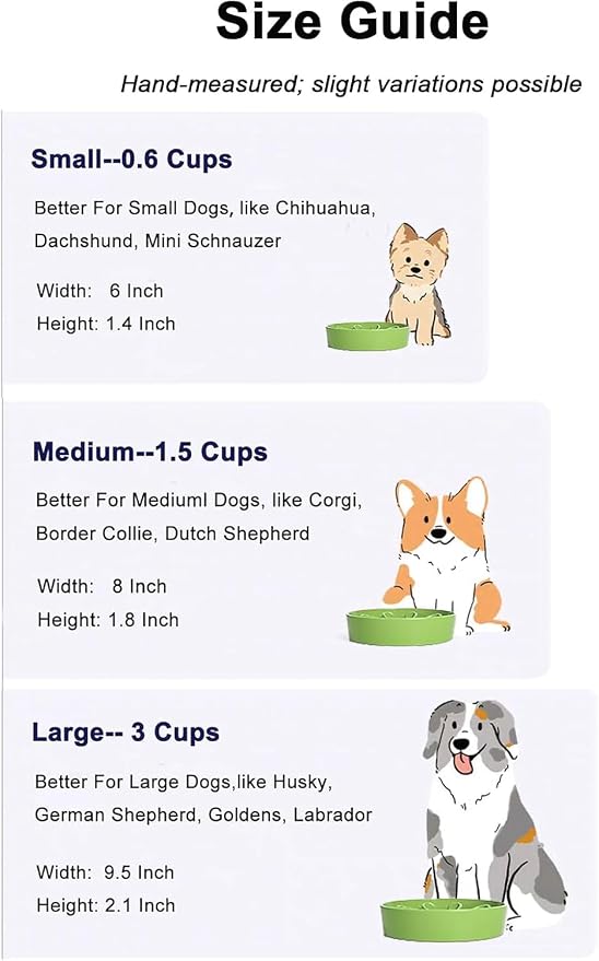 LE TAUCI Ceramic Slow Feeder Dog Bowls Small Breed, 0.6 Cups Dog Food Dish for Fast Eaters, Puzzle Bowl for Small Dogs and Cats,Pink+Green - Image 6