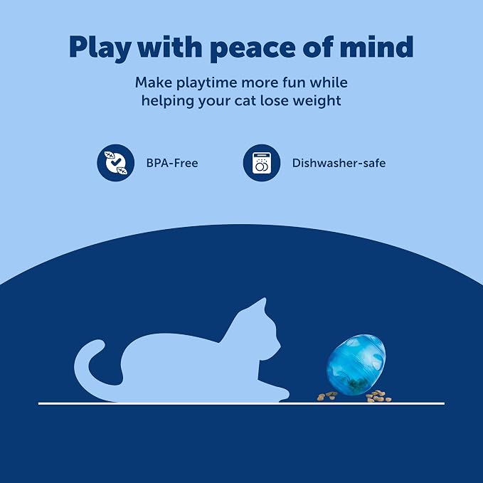 PetSafe Egg-Cersizer Interactive Cat Slow Feeder Toy | Kibble and Treat-Dispensing Cat Toy for Portion Control and Fast Eaters, Improves Digestion, Enrichment Exercise - Image 5