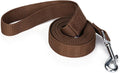 Strong Durable Nylon Dog Training Leash, 1 Inch Wide Traction Rope, 6 ft 10ft 15ft Long, for Small and Medium Dog (Brown, 6 Feet) by Siumouhoi