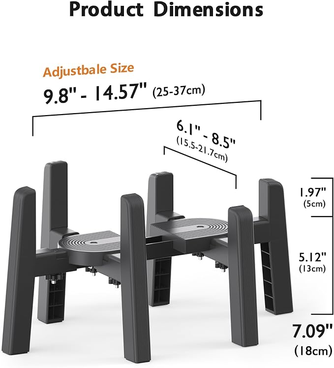 Dog Water Dispenser Stand, Pet Automatic Feeder Holder [Stand Only] | Elevated Pet Water & Food Bowl for Medium Dogs, Stable and Anti-Slip Raised Bowl - Image 3