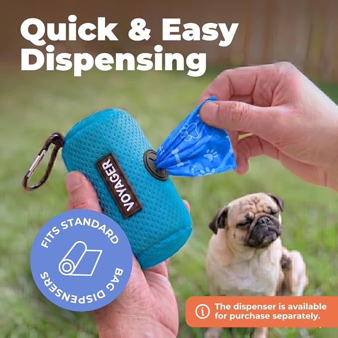 Best Pet Supplies GRS Poop Bags for Dogs - Mixed Colors, 150 Count | Scented, 50% Post-Consumer Recycled Plastic, Leak-proof, Easy-Tear perforations, Thick Bags, Fits Standard Holders - Image 3