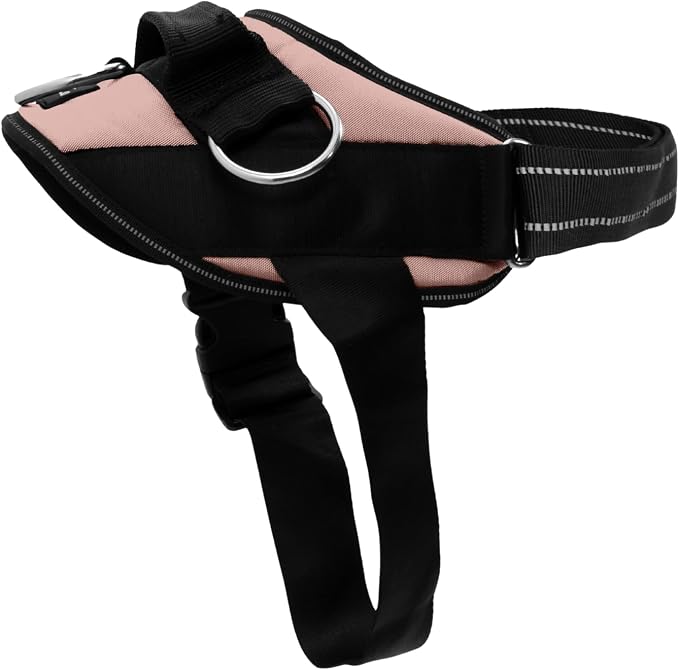 ShawnCo Essential Dog Harness, No-Pull Pet Vest (Rose Gold,M) | 3 Leash Clips, Easy On, No-Choke, Reflective, Adjustable Fit, Padded Comfort, Control Handle, For Small, Medium & Large Dogs by SHAWNCO