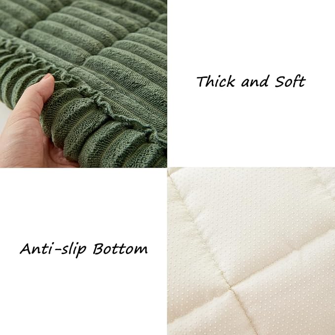 Awjcsv Couch Covers for Dogs Washable, Non Slip Sofa Protector Pet Friendly | Thick, Soft Furniture Cover, Against Pets Hair & Scratch, Fits Leather and Fabric Couches, 27.6" X 70.9" - Image 5