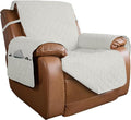 PureFit Reversible Recliner Chair Covers Couch Covers for Dogs, 28 in | Ivory/Ivory, Water Resistant Couch Protector, Washable Pet Couch Cover with Non Slip and Elastic Straps For Kids by PureFit