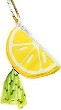 Lemon Dog Poop Bag Holder - Cute Leash Dispenser for Dog Walking | Dog Poop Bag Holder & Trash Carrier, Leash Attachable Dispenser for Poop Bags, Cute Durable Walking Accessory by Unknown