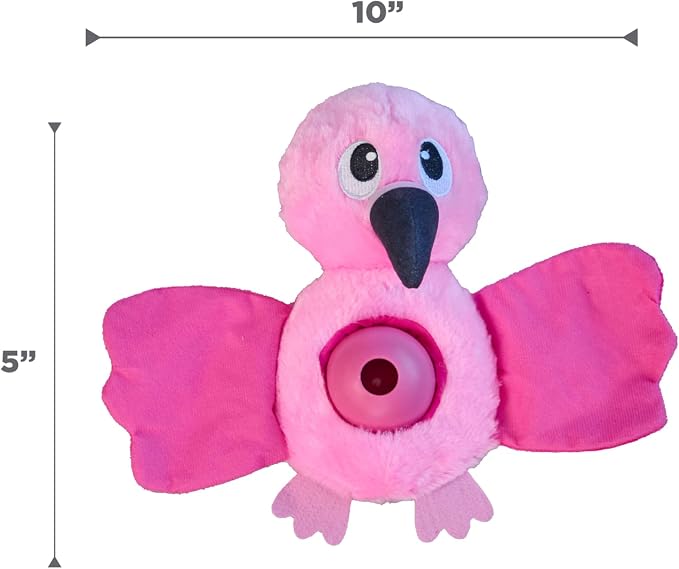 Outward Hound by Nina Ottosson Hide-Ablez Plush Dog Puzzle with Treat Ball, Flamingo, Pink - Image 8