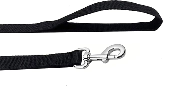 Strong Nylon Dog Leash, 4FT/ 5 FT/ 6FT Dog Leashes for Medium Large Dogs (6FT, Black) - Image 4
