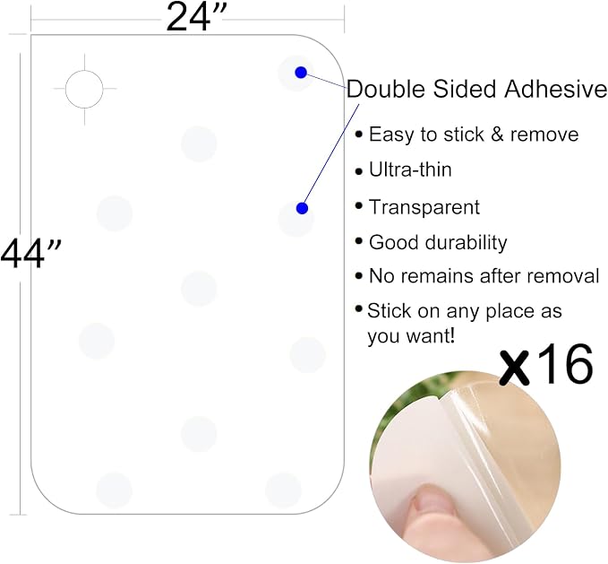 In hand Clear Pet Door Scratch Protector Shield Protect Your Furniture, Heavy Duty Deluxe Flexible Door Guard Cover - Image 6