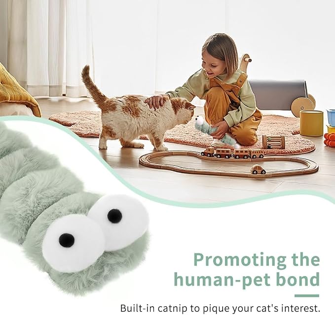 2BB Cat Kicker Toys 2 Pack, 13 Inch Quiet Catnip Toy Pillows for Indoor Cats, Soft Plush Refillable Kick Sticks for Kittens, Interactive Play & Exercise - Image 5