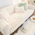 Faux Fur Couch Covers for Sofa Thick Fuzzy Sofa Covers for Dogs | Soft Warm Couch Cover Shaggy Fuzzy Sectional Sofa Cover Non-Slip Plush Sofa Slipcover Furniture Protector by WelcometoXSlive