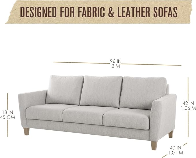 Plastic Couch Cover, Plastic Couch Covers for Pets, Sofa Protector, 96"x40" | Houseables Clear Vinyl Slipcover, Furniture Protectors For Cats, Dogs, Waterproof, Pet Pee Urine Proof, Scratch, Heavy Duty - Image 3