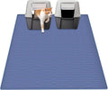 Ultibe 40"x30"(100cmx75cm) Extra Large Silicone Cat Litter Mat, XXL Litter Trapping Mat for Under Litter Box, Non-Slip Waterproof Kitty Litter Catcher, Easy to Clean Mat for Cats, Lake Blue by WelcometoULTIBE