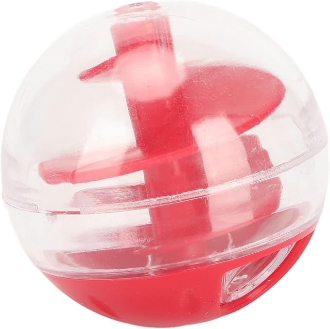 Cat Treat Dispenser Toy Interactive, Slow Feeder Cat Treat Ball for Cats, Adjustable Portions Food Ball for Cats Kitten Training, Small Puzzle Ball Cat Treat Dispenser Toys, 2 x 2in - Image 7