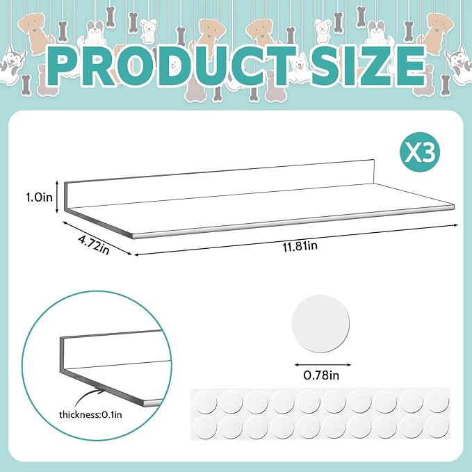 3 Pcs Window Sill Protector, Pet Window Guard,Transparent, Window Sill Cover, Protection from Dog and Cat Scratching Chewing Slobbering, Heavy Duty Scratch Shield(11.81"x4.72"x1") - Image 2
