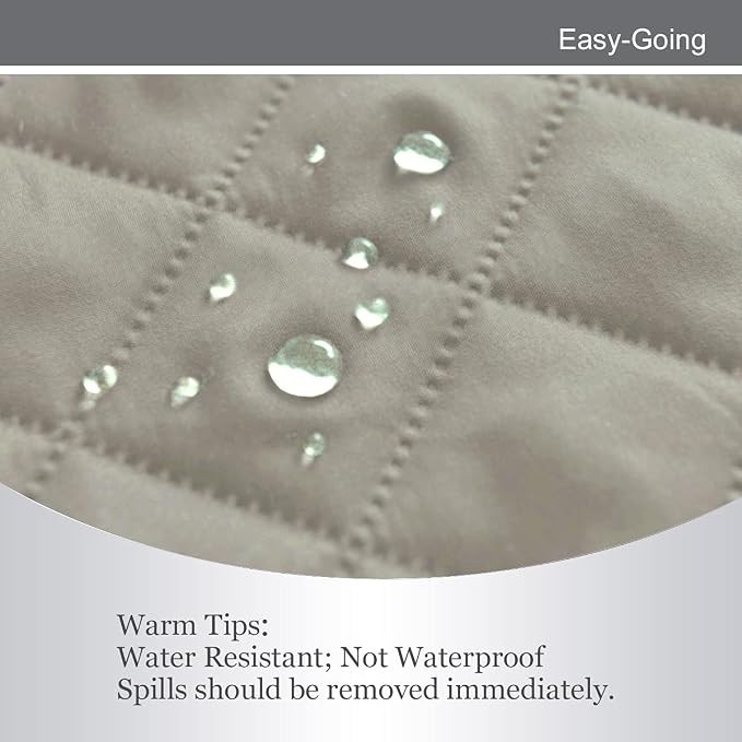 Easy-Going Reversible Couch Cover, 3 Cushion Sofa, X-Large, Beige/Beige | Machine Washable Slipcover For Dogs, Water Resistant Furniture Mat For Living Room, Non-Slip Sofa Cover, Pet Friendly - Image 4