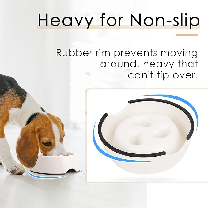 Super Design Slow Feeder Dog Bowl, 1 Cup, Nonslip, Heat-Resistant, Sturdy, Suitable for Small to Medium Sized Dogs - Image 5