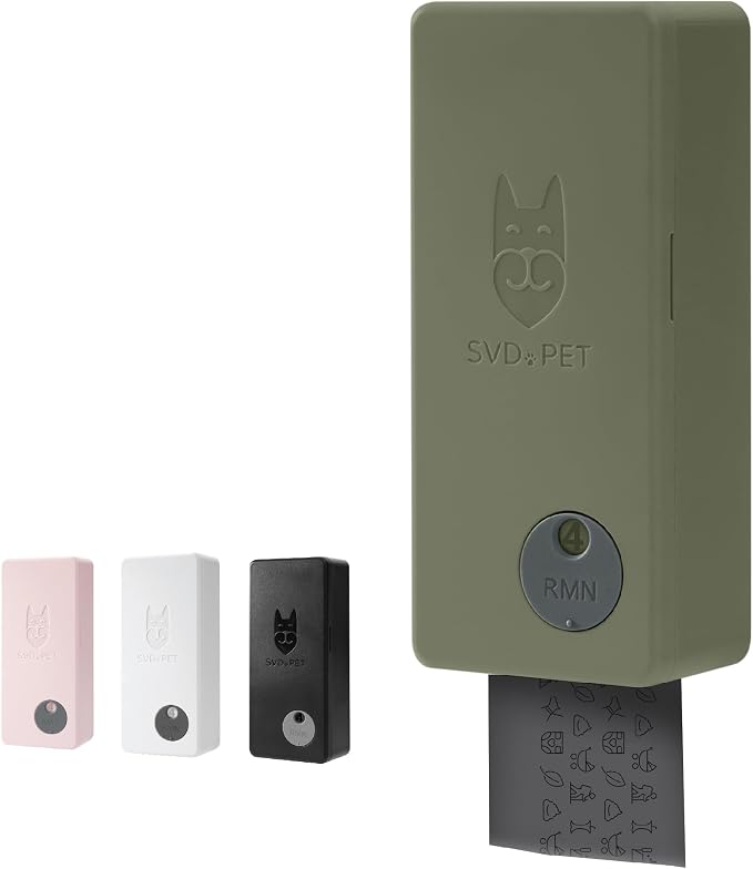 SVD.PET Dog Poop Bag Dispenser, Wall Mount Pet Waste Bag Dispenser Station | Weatherproof Outdoor or Indoor Bag Holder, Easy to Refill Magnetic Cover (Army Green, Dispenser only) by SVDPET