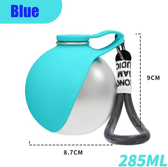 2 in 1 Portable Tumbler for Pet,2026 New 10Oz Stainless Steel Dog Water Bottle with Silicone Foldable Bowl - Image 6