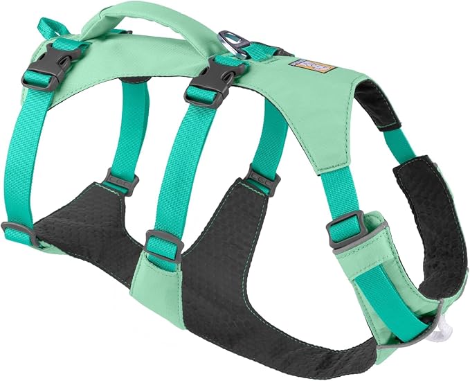Ruffwear, Flagline Dog Harness, Lightweight and Reflective, No Pull Dog Lift Harness for Hiking, Running and Everyday Use, Sage Green, Medium by RuffwearInc