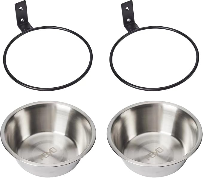 FOYO Elevated Cat Bowls, Raised Cat Food and Water Bowls,Wall Mounted Pet Comfort Feeding Bowls - Image 2