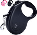 enrgticdg 16Ft Retractable Dog Leash,Light Weight Leash for Small to Medium Dogs/Cats Up to 50lbs,Stainless Steel Spring Strong Nylon Tape, Tangle Free, One-Handed Brake. (Charcoal Black) by enrgticdg
