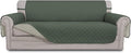 Easy-Going Reversible Couch Cover, 4 Seater Sofa, Greyish Green/Beige | XX-Large Sofa, Washable Slipcover For Dogs, Water Resistant Mat, Living Room, Non-Slip Sofa Cover, Pet Friendly by Easy-Going