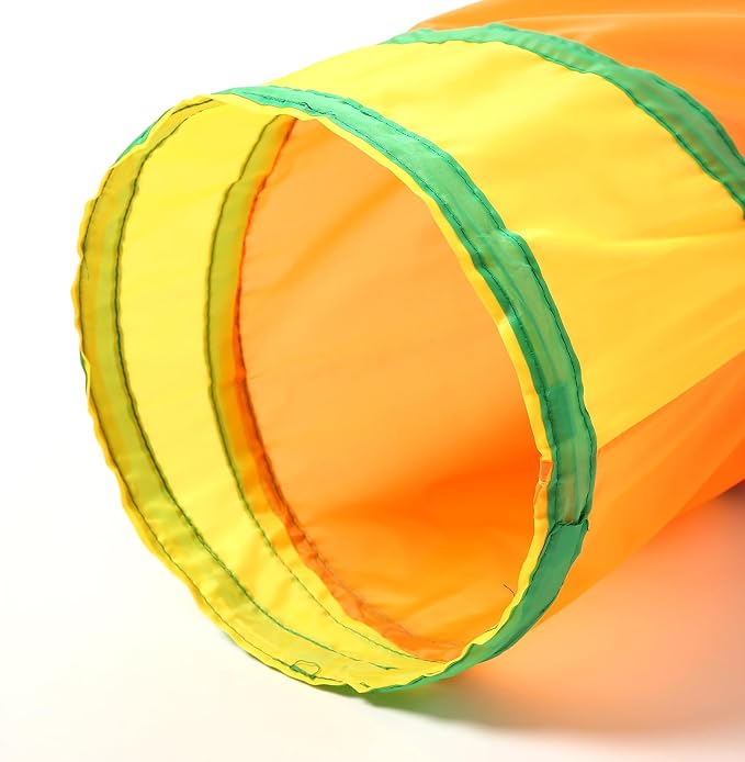 Pet Cat Tunnel, S-T Size Tunnels for Indoor Cats, Collapsible Pet Tunnel for Kitten, Puppy, Rabbit, 25cm-Wide Tunnels, Durable & Breathable, with Peek Hole Toy Ball - Image 6