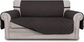 Easy-Going Reversible Loveseat Couch Cover for 2 Cushion Couch Sofa Cover for Dogs Water Resistant Furniture Protector with Foam Sticks Elastic Straps for Pet (Loveseat, Chocolate/Chocolate) | Loveseat Slipcover For Dogs, Water Resistant Furniture Mat,... by Easy-Going