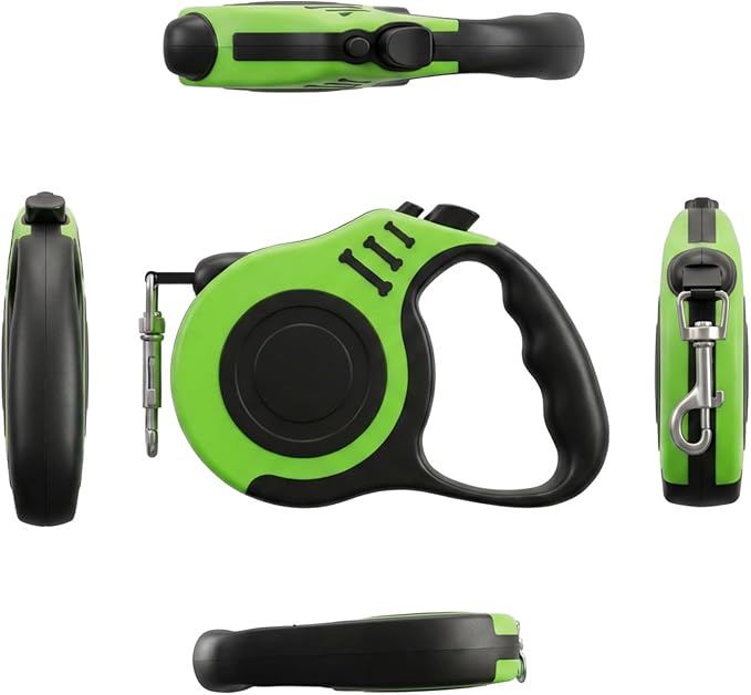 PETIMP Retractable Dog Leash Lightweight 16FT Leash Set | with Folding Bowl,Dispenser,waste Bags, for Small Medium Dogs(Green) - Image 6