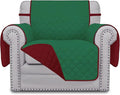 Easy-Going Chair Sofa Slipcover Reversible Sofa Cover Water Resistant Couch Cover Furniture Protector Cover with Elastic Straps for Pets Kids Children Dog Cat (Chair, Green/Christmas Red) | Machine Washable Slipcover For Dogs, Water Resistant Furniture... by Easy-Going