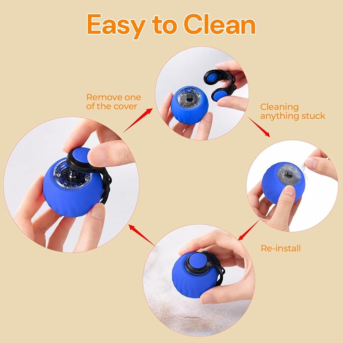 Interactive Cat Toys with Bird Sounds & 3 Speed Modes for Indoor Cats Play | Bird Sounds, 3 Speed Modes, Rechargeable Automatic Rolling, 3 Tails, Fast Charging Ball, For Indoor Cats on Hard Floor Carpet - Image 6