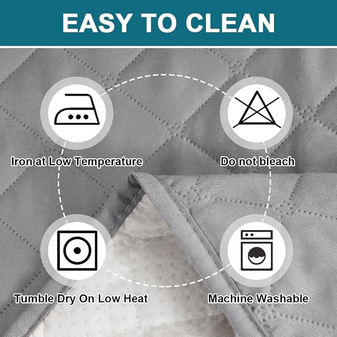 Turquoize 100% Waterproof Sofa Covers Chair Cover Slipcover Couch Protector Triple Non-Slip Sofa Slipcover for 1 Cushion Furniture Protector for Pets, Kids,Dog (Chair 23", Dove Gray) - Image 6