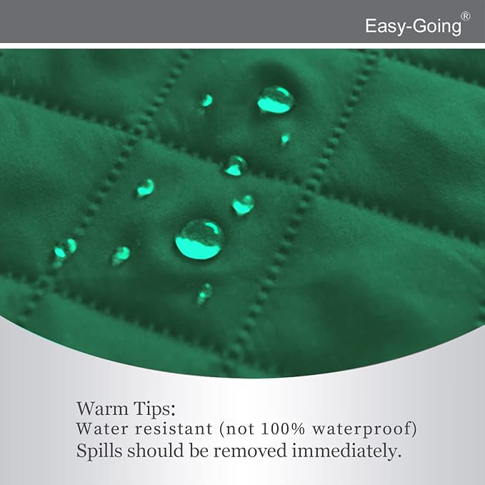 Easy-Going Reversible Couch Cover, Recliner 22 in, Green/Christmas Red | Machine Washable Slipcover For Dogs, Water Resistant Furniture Mat For Living Room, Non-Slip Sofa Cover, Pet Friendly - Image 4