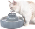 Pet Drinking Fountain: Cepheus 2.1L/71oz Cat Fountain-Automatic Water Fountain for Cats and Dogs with with Ultra-Quiet Pump(Grey) by Cepheus