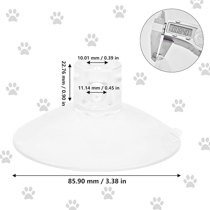 4 Pcs Thick Suction Cup Cat Window Perches Window Hammock Replacement Suction Cup for Cat Seat Perch Hammock Hanging Pet Supplies (Classic Style) - Image 3