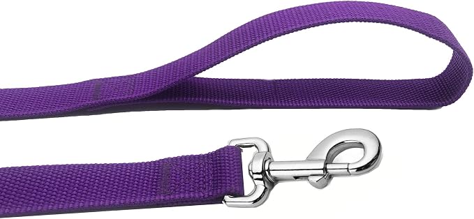 Strong Nylon Dog Leash, 4FT/ 5 FT/ 6FT Dog Leashes for Medium Large Dogs (4FT, Purple) - Image 3