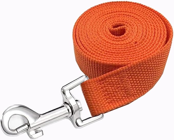 Strong Nylon Dog Leash, 4FT/ 5 FT/ 6FT Dog Leashes for Medium Large Dogs (6FT, Orange) - Image 3